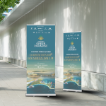 Standee PP Không Keo 360x80cm – In Mực Dầu Cao Cấp, Cán Bóng, Bền Màu – UVISION In Ấn Quảng Cáo