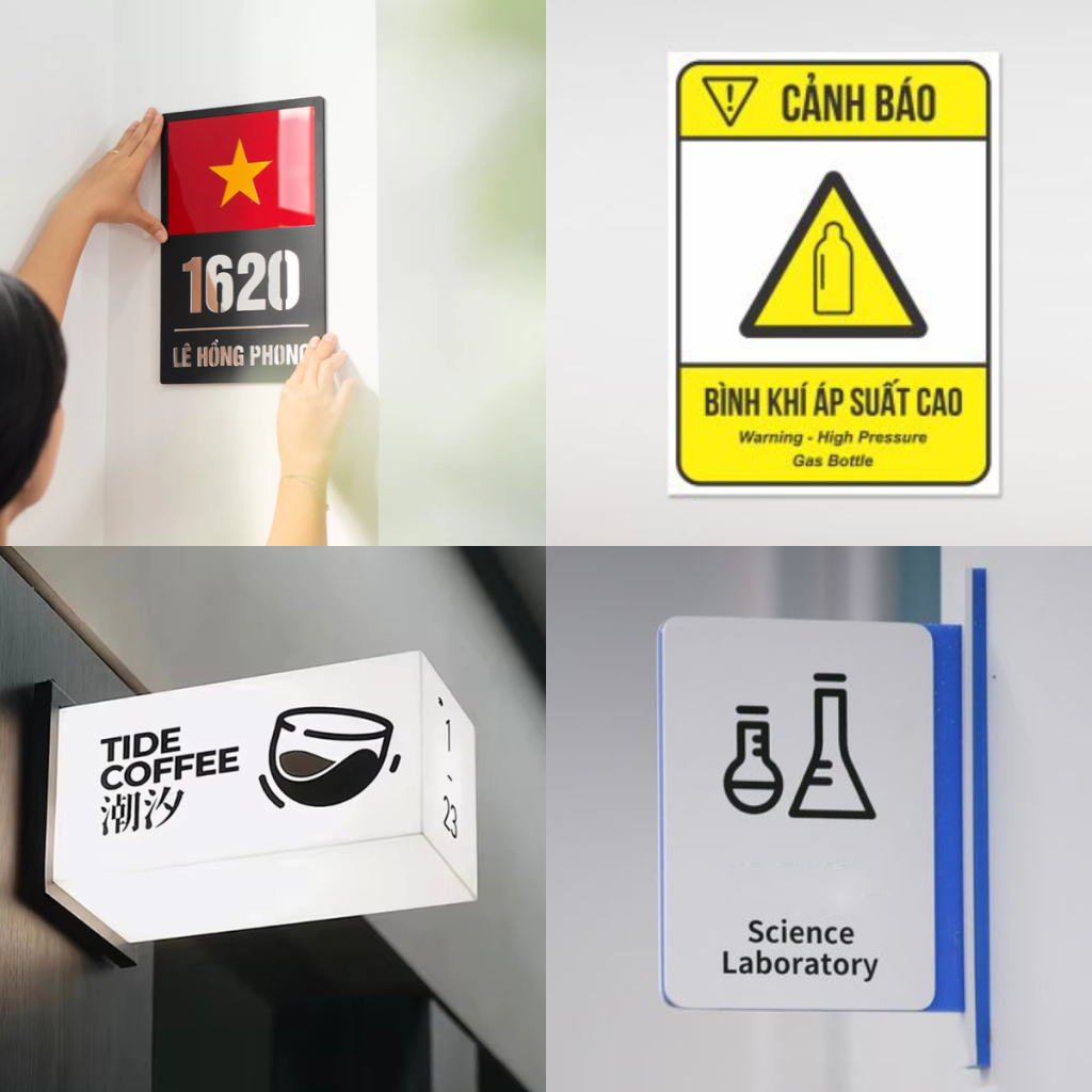 Bảng hiệu Mica in UV - UVISION